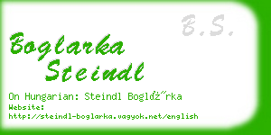 boglarka steindl business card